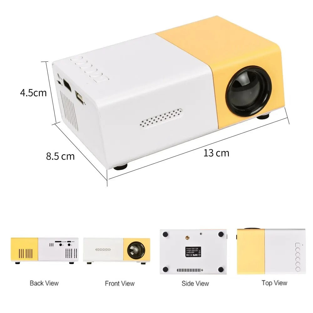 VisionKey™| Mini projetor portátil de alta definição 